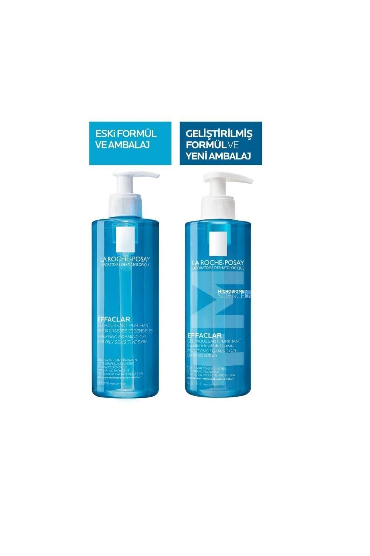 ژل شست‌وشوی صورت La Roche Posay Effaclar مناسب پوست‌های چرب و مستعد آکنه، پاک‌کننده عمقی و مات‌کننده (اورجینال + هدیه)