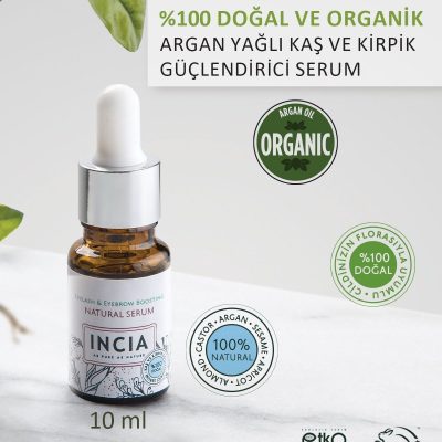 سرم تقویت‌کننده ابرو و مژه اینسیا ۰، حاوی ترکیبات گیاهی و وگان ۱۰ میلی‌لیتر (اورجینال + هدیه)