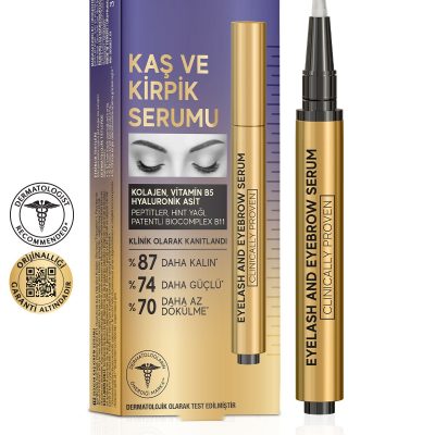 Bioxcin Kaş Kirpik Serumu - Kolajen Hyaluronik Asit Hint Yağı Keratin Peptidleri B5 Biocomplex B11