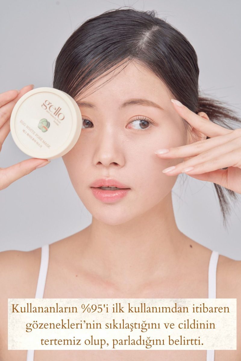 ماسک سفت‌کننده منافذ GELLO با ترکیب ویژه سفیده تخم‌مرغ - Egg White Pore Mask - معجزه‌ای برای پوست صاف و یکدست (اورجینال + هدیه)