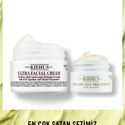 Kiehl's Ultra Facial Cream & Avokadolu Göz Kremi Favori Nem Ikilisi Seti