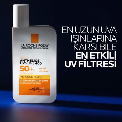 کرم ضد آفتاب La Roche Posay Anthelios Uvmune 400 Invisible Fluid با SPF50 (اورجینال + هدیه)