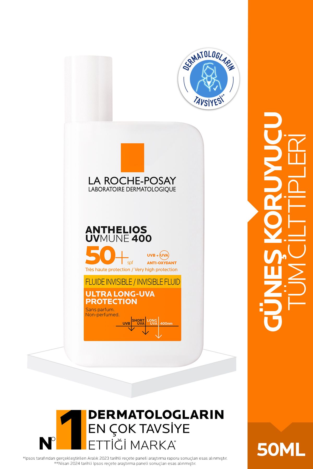 La Roche Posay Anthelios Uvmune 400 Invisible Fluid Spf50 50 ml