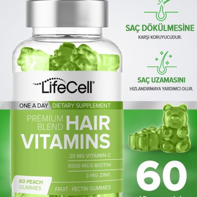Lifecell Hair Vitamins Vitamin C Biotin Zinc - Saç Vitamini - Takviye Edici Gıda