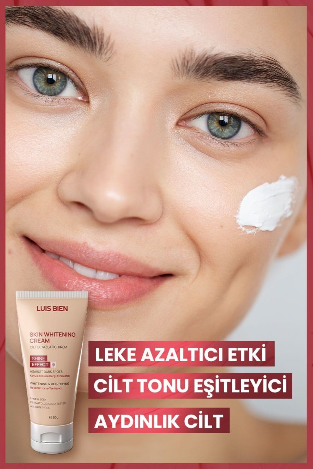کرم روشن‌کننده پوست Luis Bien Cilt Beyazlatıcı Krem 50ml (اورجینال + هدیه)