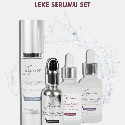 Luxydem Botoks Etkili Kırışıklık Giderici, Cilt Sıkılaştırıcı, Leke Serumu 4’lü Bakım Seti