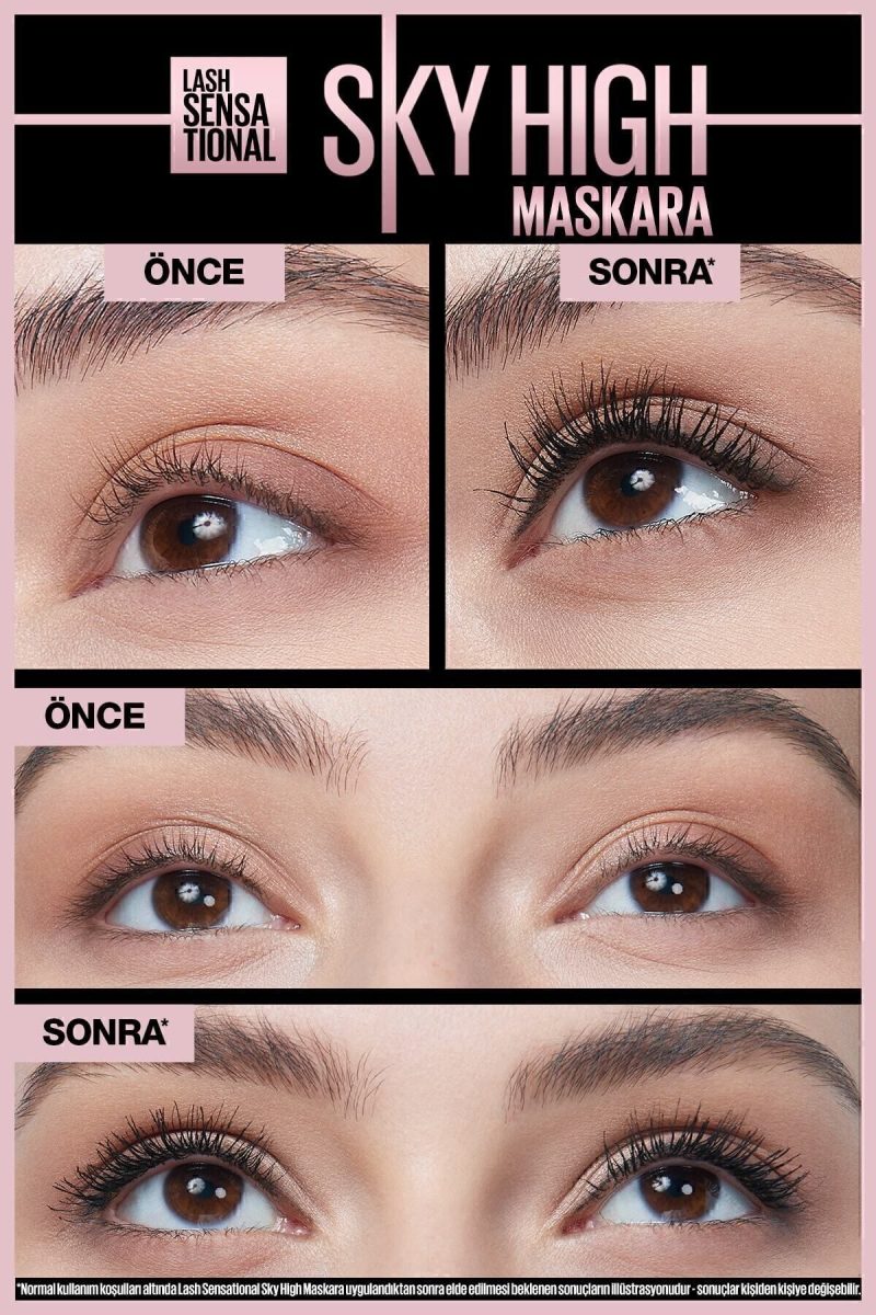 Maybelline New York Lash Sensational Sky High Maskara Siyah