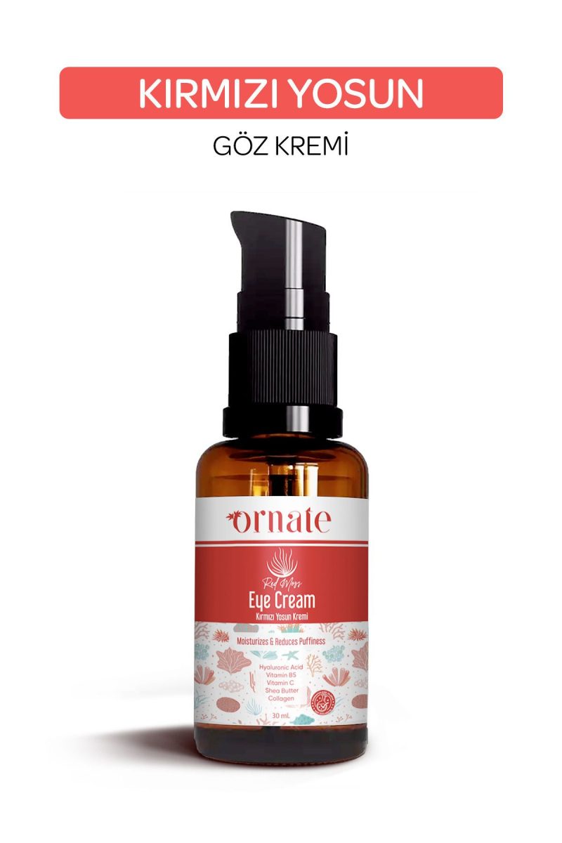 ORNATE Göz Altı Koyu Görünümü Ve Kırışıklık Karşıtı Nemlendirici Kırmızı Yosun Göz Çevresi Kremi 30 ml