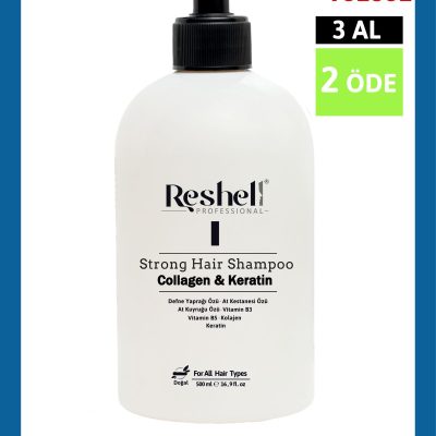 Reshell Saç Dökülmesi Bakım Şampuanı At Kuyruğu Özlü Tuzsuz Kolajen Ve Keratin Katkılı 500 ml