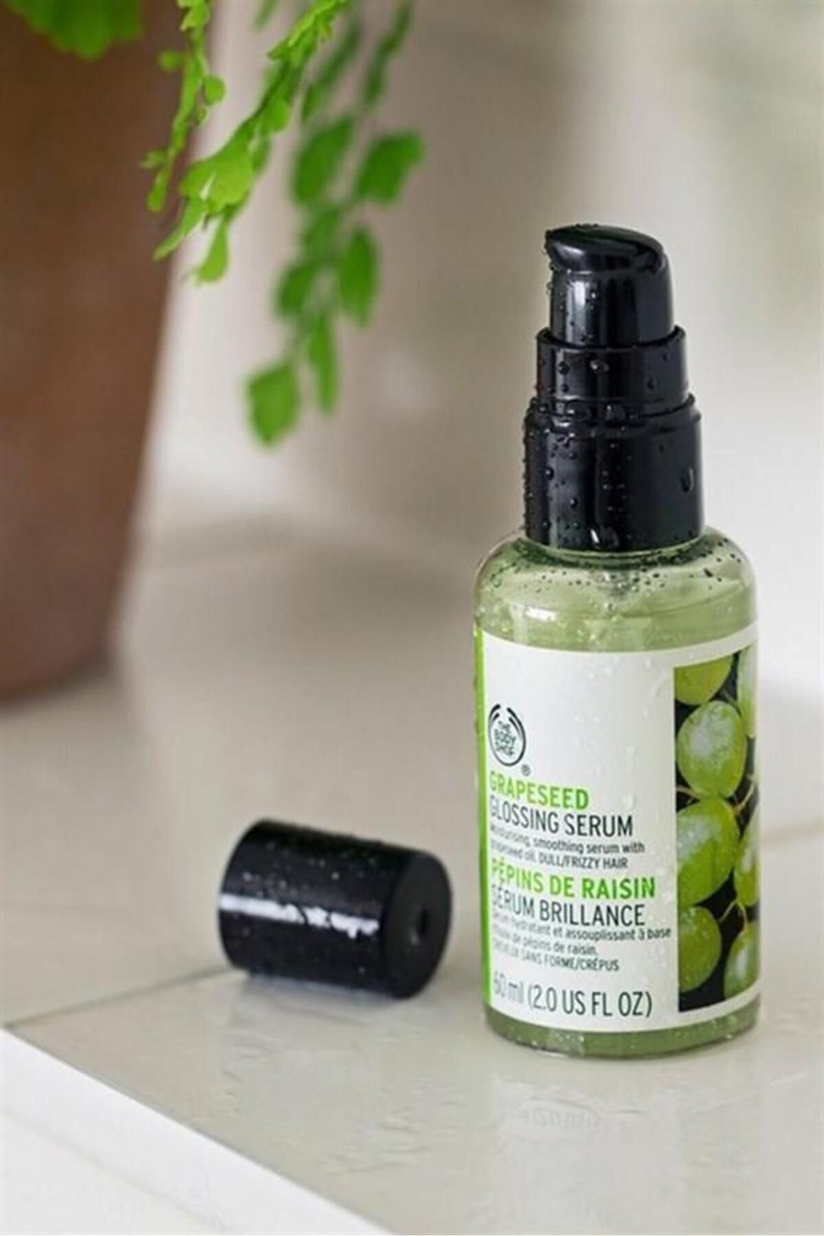 سرم موی درخشان‌کننده THE BODY SHOP با روغن هسته انگور (اورجینال + هدیه)