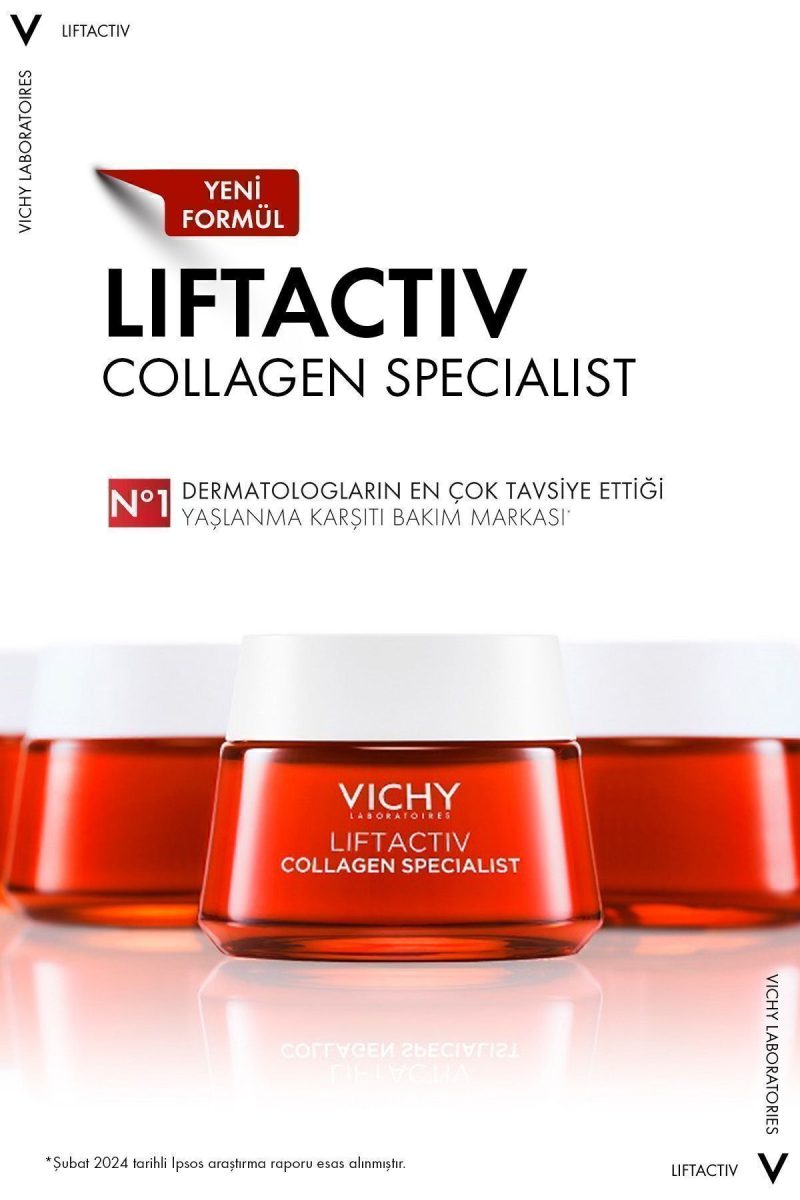 کرم مراقبتی ضد پیری و جوانساز پوست Vichy Liftactiv Collagen Specialist 50 ml (اورجینال + هدیه)
