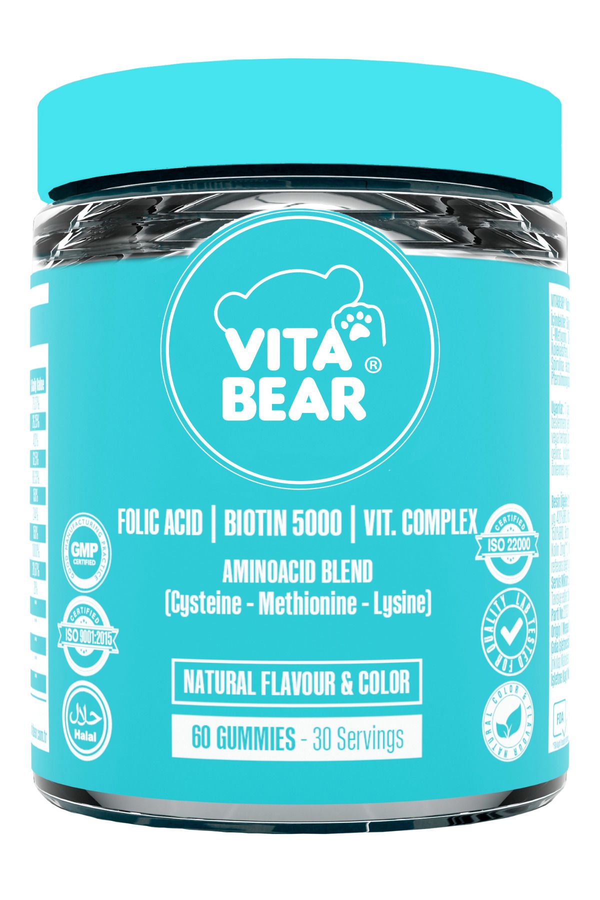 Vita Bear Strong Hair Vitamin 60 Gummies
