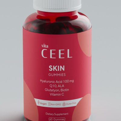 Vita Ceel Cilt Vitamini Çiğnenebilir Vegan Gummy, Hyaluronic Acid, Vitamin C, Glutatyon, Q10, Ala, Biotin