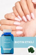 Vita Ceel Saç Tırnak Vitamini Çiğnenebilir Vegan Gummy Biotin 5000, Vitamin D, Çinko, Folik Asit, At Kuyruğu