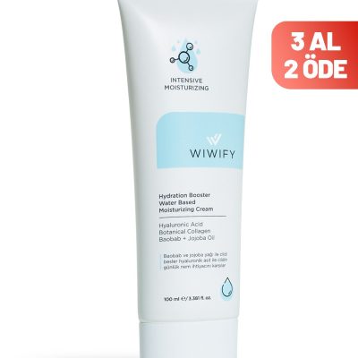WIWIFY Su Bazlı Yoğun Nemlendirici Yüz Kremi 100 ml Tüm Cilt Tipleri 24 Saat Etkili