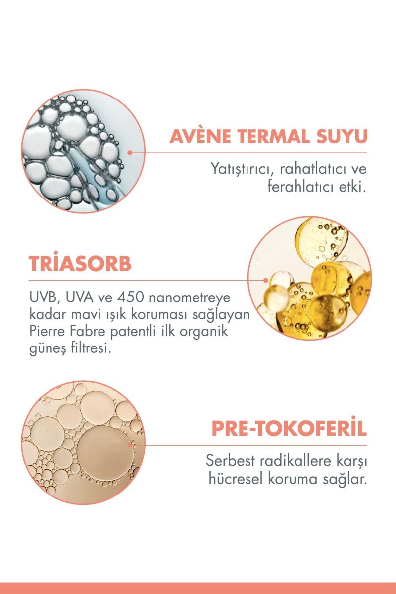 Avene Fluid SPF 50+ Normal ve Karma Ciltler için Yüksek Korumalı Yüz Güneş Kremi 50 ml