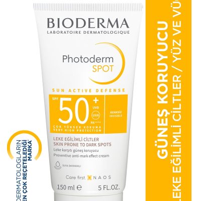 Bioderma Photoderm SPOT SPF50+ Leke Karşıtı Yüksek Korumalı Yüz ve Vücut Güneş Kremi 150 ml