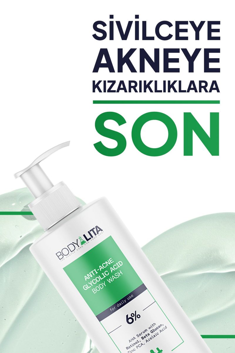 bodylita Anti-acne Vücut Şampuanı %6 Serum Içerikli Acne Karşıtı Duş Jeli