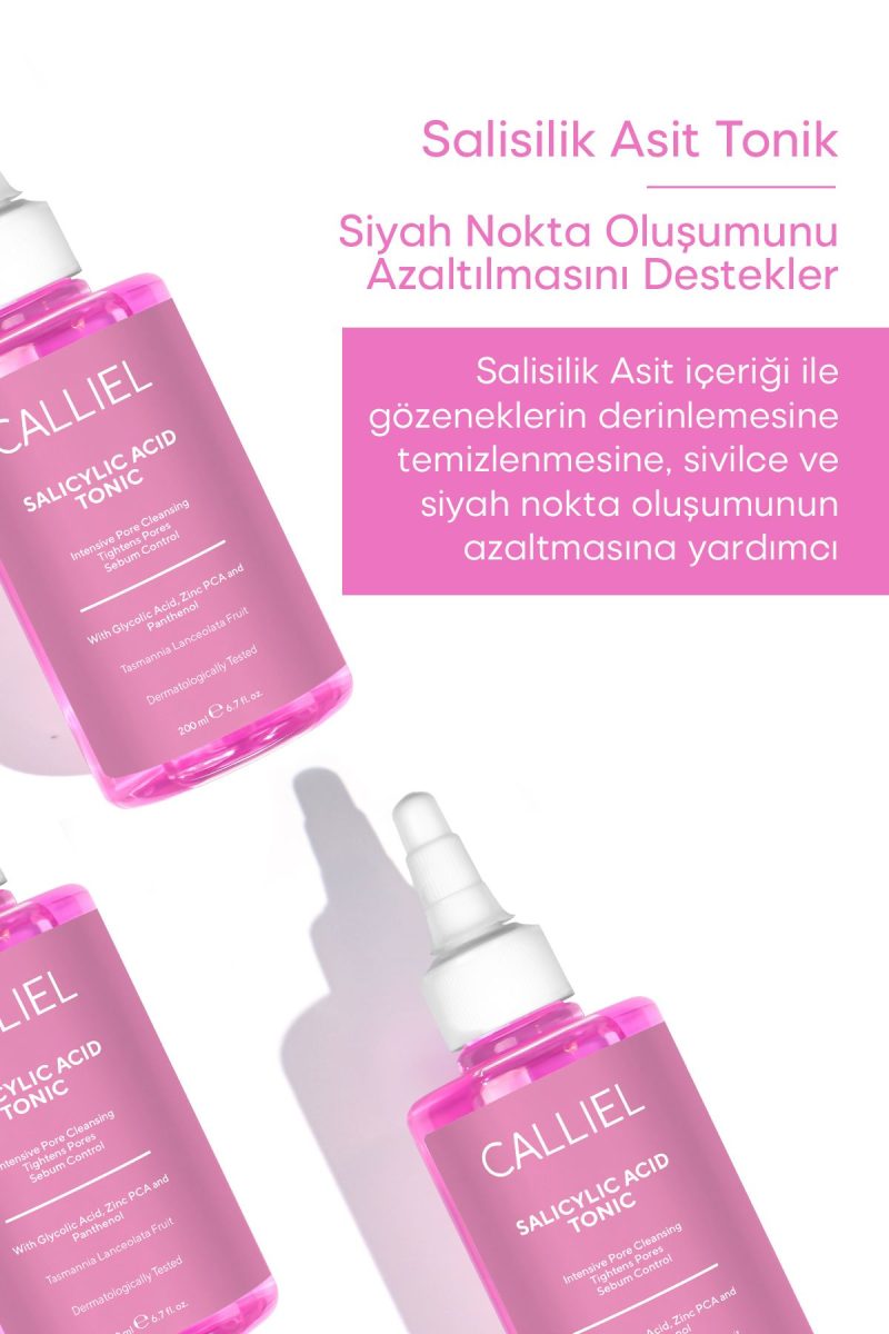 CALLİEL Sivilce Ve Siyah Nokta Karşıtı Arındırıcı Salisilik Asit Tonik 200 Ml