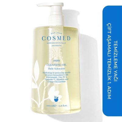 COSMED Atopia Cleansing Oil - Yüz Ve Vücut İçin Temizleme Yağı - Yağ Bazlı Temizleyici 1000 ml