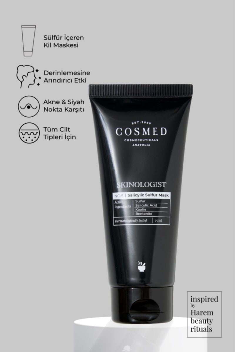 COSMED Skinologist Salicylic Sulfur Mask/siyah Nokta Karşıtı Kil Maskesi 75 ml