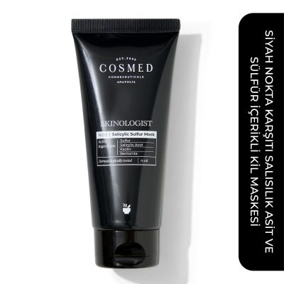 COSMED Skinologist Salicylic Sulfur Mask/siyah Nokta Karşıtı Kil Maskesi 75 ml