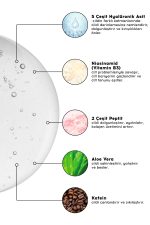 Cream Co. Hyaluronik Asit Peptit Serum | Nemlendirici Aydınlatıcı | Kafein Niacinamide | Tüm Cilt Tipleri