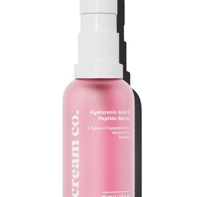 Cream Co. Hyaluronik Asit Peptit Serum | Nemlendirici Aydınlatıcı | Kafein Niacinamide | Tüm Cilt Tipleri