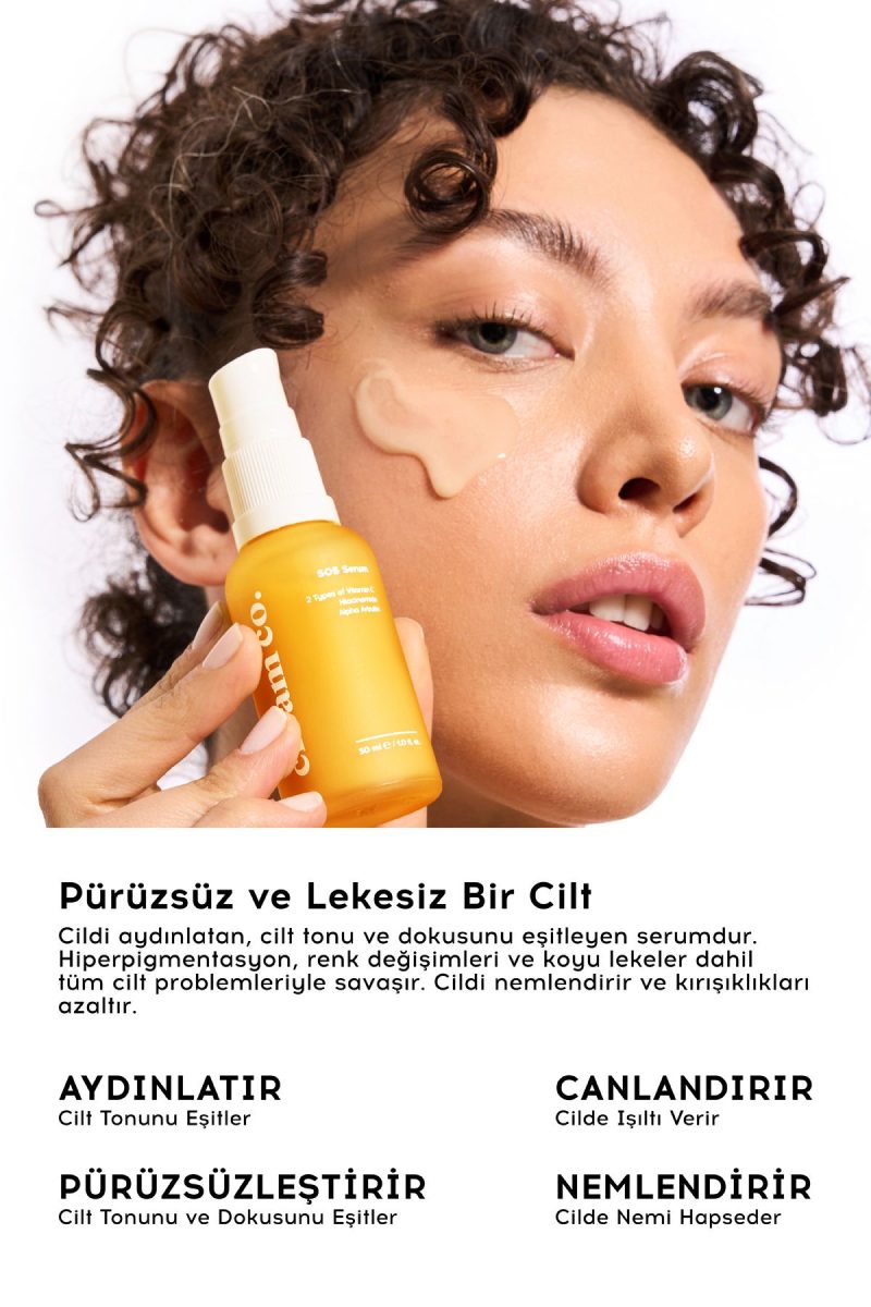 Cream Co. Sos C Vitamini Arbutin Serum | Aydınlatıcı Cilt Tonu Eşitleyici | Niacinamide | Tüm Cilt Tipleri