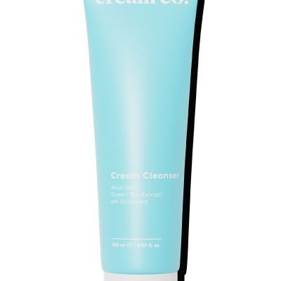 Cream Co. Yeşil Çay Özü Krem Yüz Temizleyici | Ph Dengeli Aydınlatıcı | Makyaj Temizleyici | Tüm Cilt Tipleri