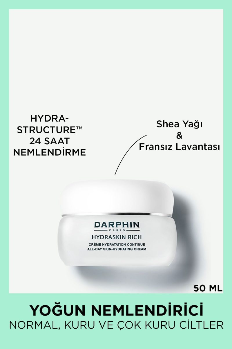 Darphin Nemlendirici- Hydraskin Rich All Day Skin Hydrating Cream- Kuru Ciltler 50 ml 882381004651