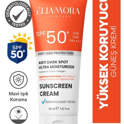 eliamora Yoğun Leke Karşıtı +50 Spf Güneş Kremi