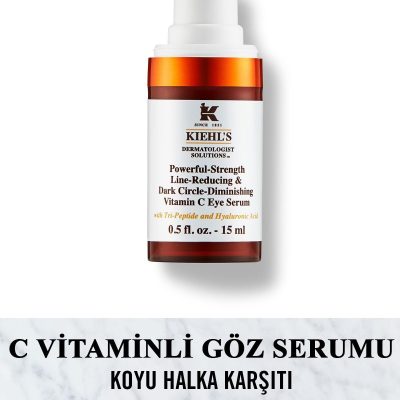 Kiehl's Powerful-strength Koyu Halka Karşıtı Göz Serumu - C Vitamini Ve Hyalüronik Asit Içeriğiyle