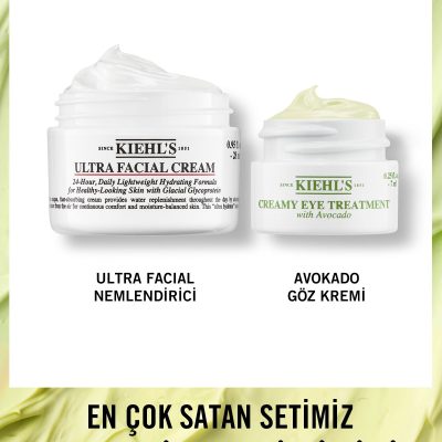 Kiehl's Ultra Facial Cream & Avokadolu Göz Kremi Favori Nem Ikilisi Seti