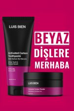 Luis Bien Diş Beyazlatma Seti | Aktif Karbonlu | Çay, Kahve ve Sigara Lekesi Karşıtı | Plak Önleyici