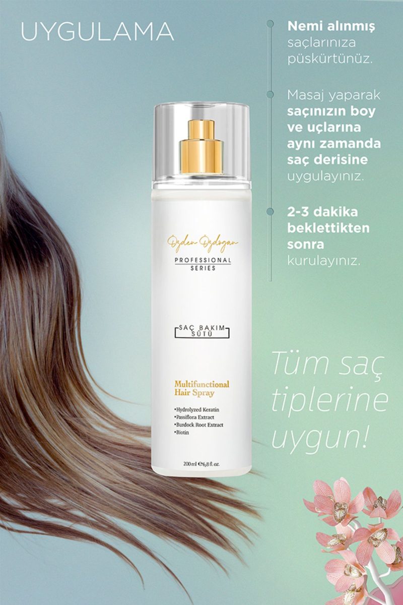 ÖZDEN ÖZDOĞAN Güçlendirici, Besleyici Ve Onarıcı Saç Bakım Sütü Keratin & Biotin 200 ml