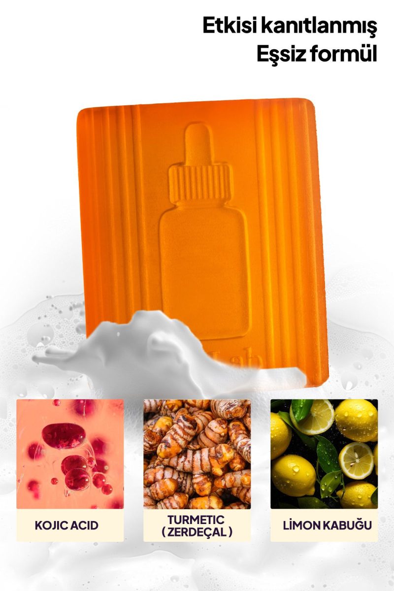 صابون کوجیک اسید فیلاب با زردچوبه و اثرات ضد لک - Ph Lab - 100 گرم
