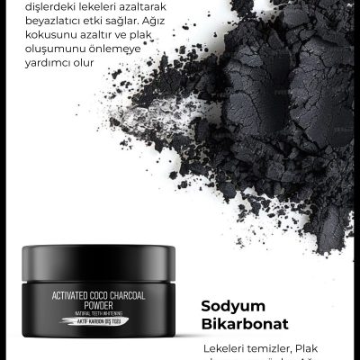 RC COSMETİCS Aktif Karbon Diş Temizleme Tozu
