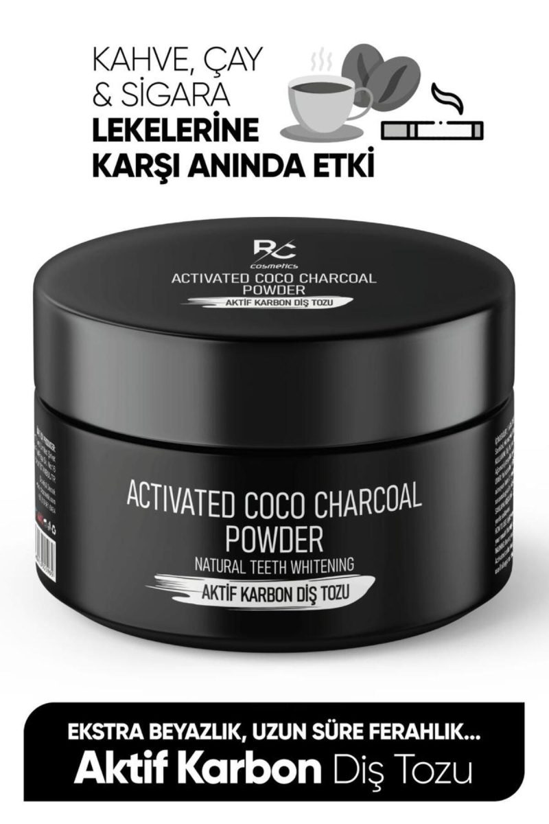 RC COSMETİCS Aktif Karbon Diş Temizleme Tozu