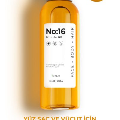 Sinoz No:16 Nemlendirici Besleyici Yenileyici Işıltı Verici Mucizevi Onarıcı Bakım Yağı 100 ml