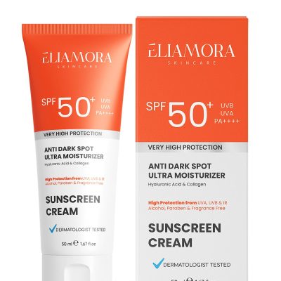 کرم ضد آفتاب قوی الیامورا با خاصیت ضد لک و SPF 50+