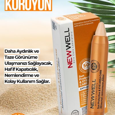 کرم کانسیلر و ضد آفتاب مخصوص دور چشم نیوول با SPF 50+