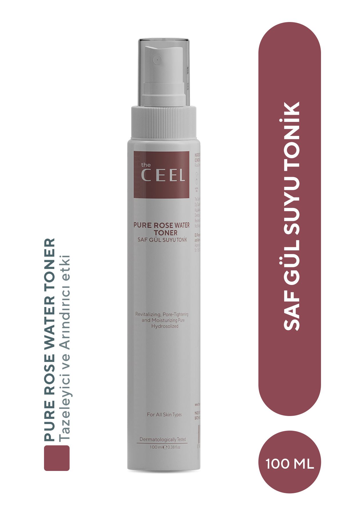 The Ceel Gözenek Sıkılaştırıcı Saf Gül Suyu Tonik Arındırıcı Etkili 100 ml