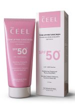 The Ceel Leke Karşıtı Ton Eşitleyen Spf 50+ Pembe Renkli Güneş Kremi Glutatyon, Hyaluronik Asit Etkili 50 ml