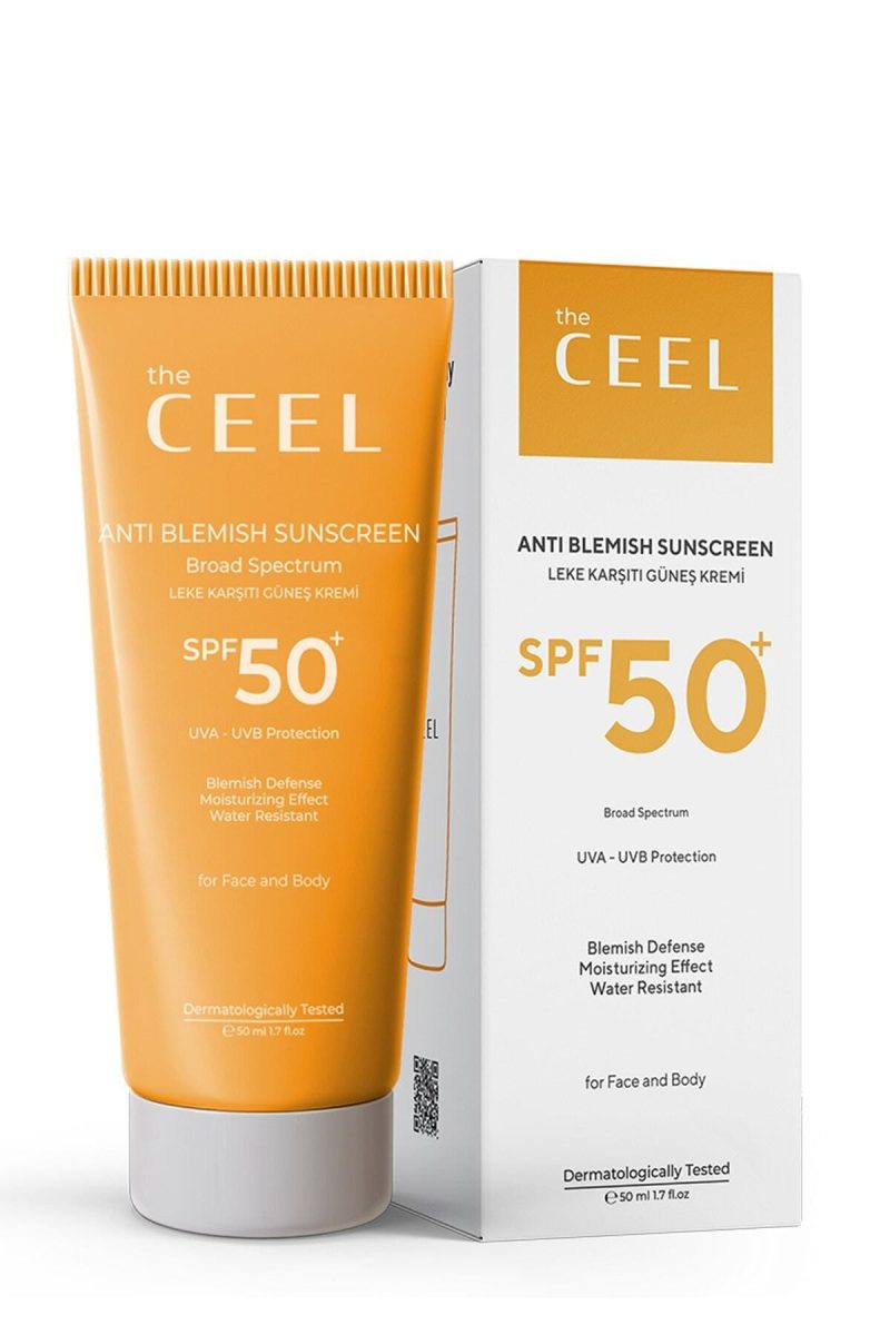 The Ceel Leke Karşıtı Tüm Ciltler Için Yüksek Korumalı Spf 50+ Güneş Kremi Glutatyon Etkili 50 ml
