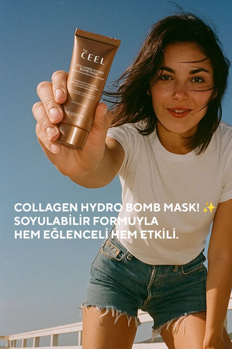 The Ceel Soyulabilen Kolajen Maske Glutatyon, Ceramide Np ve Yeşil Çay Özlü 50 ml