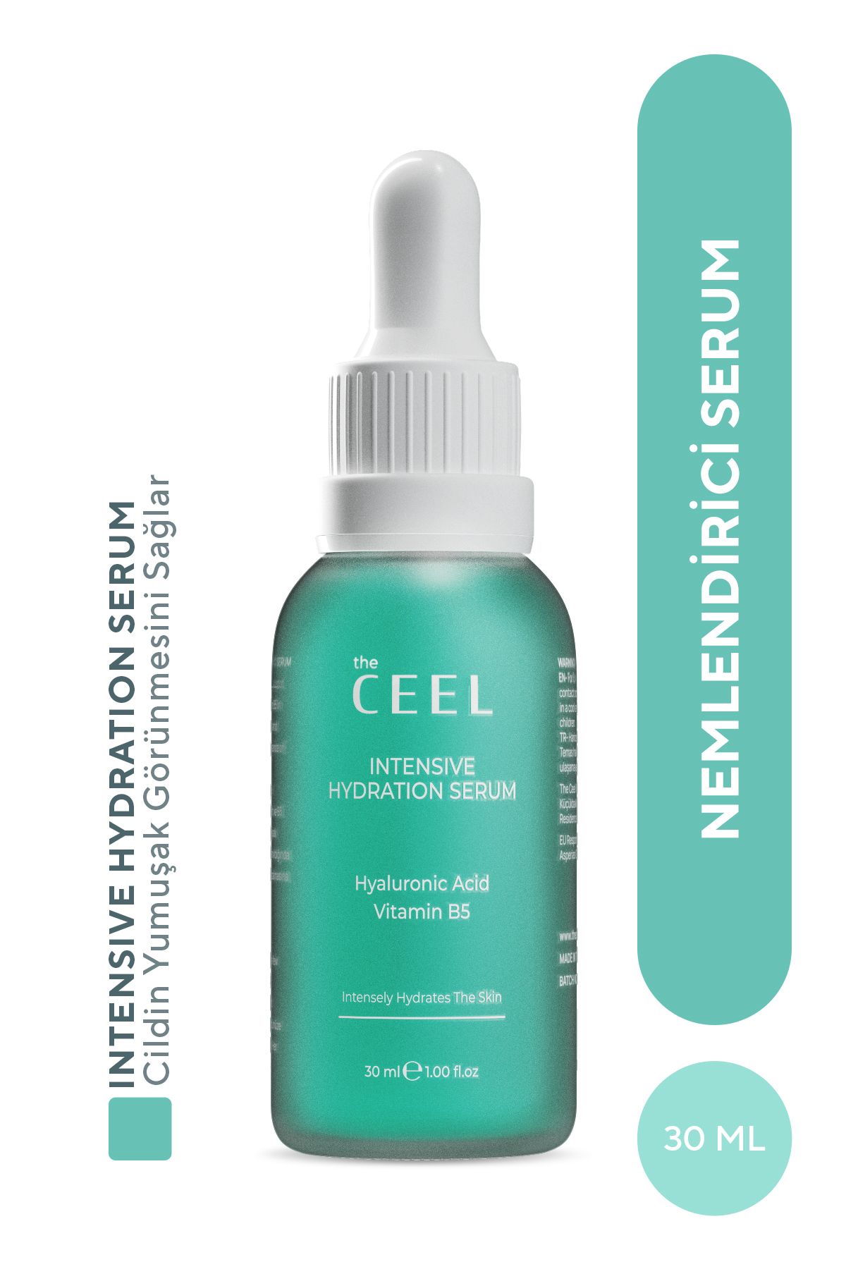 The Ceel Yoğun Nemlendirici ve Onarıcı Serum Hyaluronıc Acıd, Sodium Pca, Panthenol B5 Etkili 30 ml