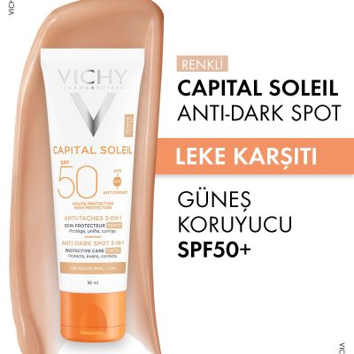 Vichy Capital Soleil Spf 50 Leke Karşıtı Renkli Güneş Koruyucu 50 ml