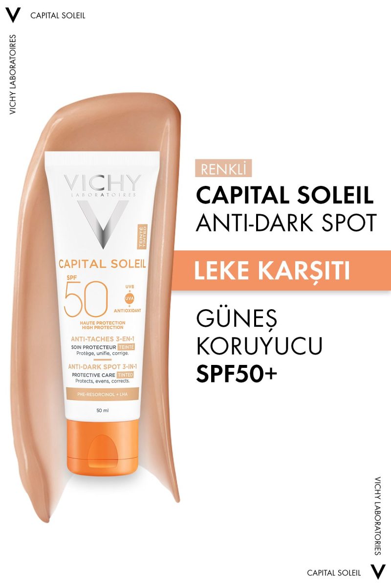 Vichy Capital Soleil Spf 50 Leke Karşıtı Renkli Güneş Koruyucu 50 ml