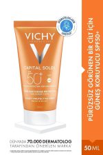 Vichy Capital Soleil Spf50+ Velvety Pürüzsüz Görünen Bir Cilt İçin Güneş Koruyucu- 50ml